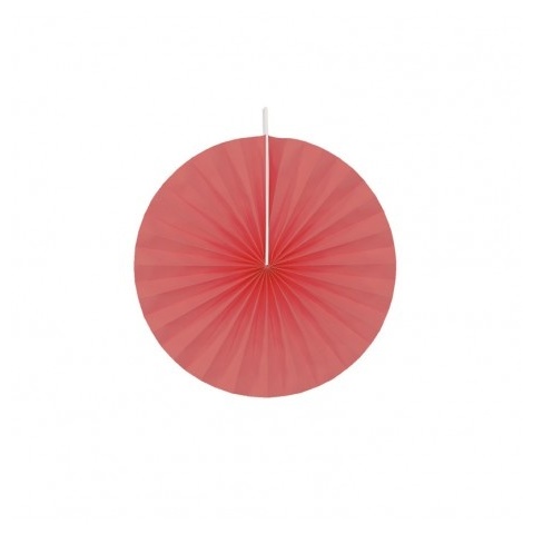 Rosetter Rød - 4 stk (20 cm) | Rødt tema Vifter / Rosetter - Temashop