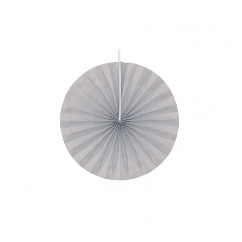 Rosetter Grå - 4 stk (20 cm) | Gråt Tema Vifter / Rosetter - Temashop