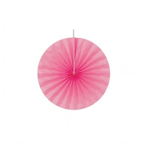 Rosetter Lyserød - 4 stk (20 cm) | Pink tema Vifter / Rosetter - Temashop