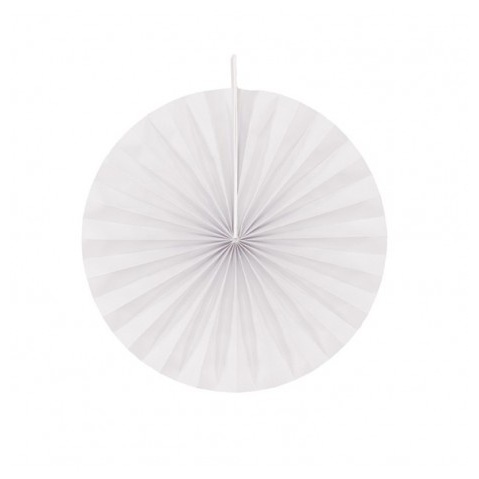 Rosetter Hvid - 4 stk (40 cm) | Hvidt tema Vifter / Rosetter - Temashop