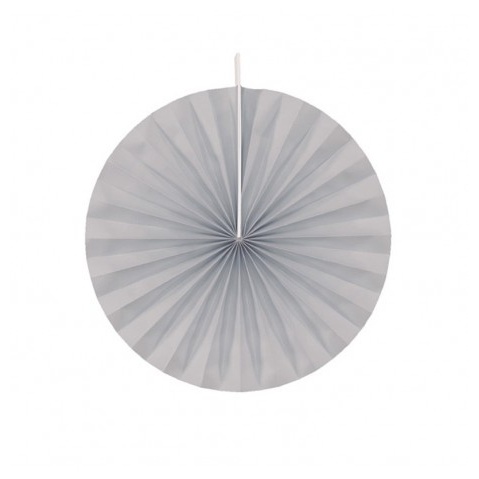 Rosetter Grå - 4 stk (40 cm) | Gråt Tema Vifter / Rosetter - Temashop