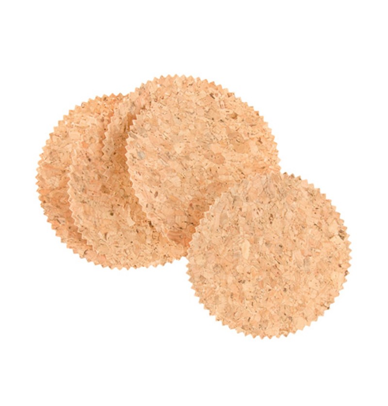 Runde Kork Konfetti - 12 stk (10 x 10 cm) - Temashop