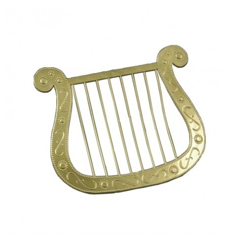Harpe Guld (27,6 x 0,4 x 23 cm) | Musik Tilbehørskit - Kropstilbehør - Temashop