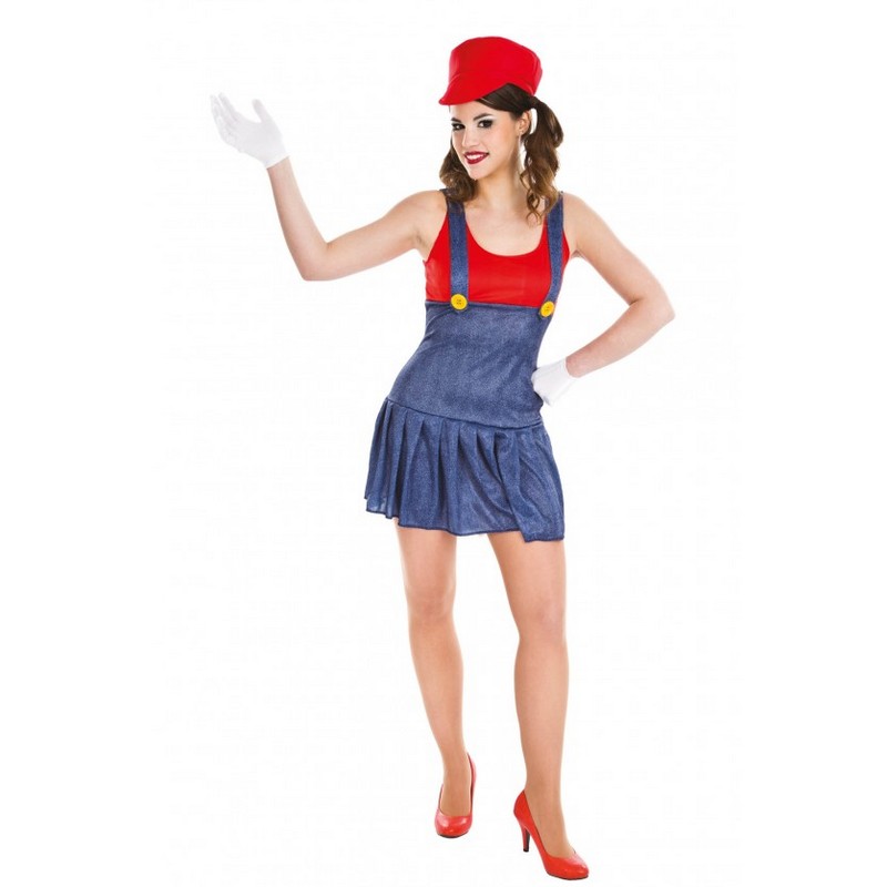 Rød Blikkenslager Kjole Kostume