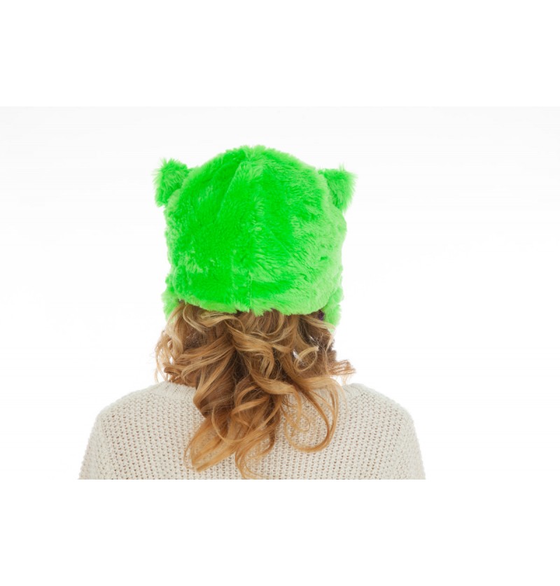 Katte Hue Grøn/Regnbue | Kat Hat / Hue / Hjelm - Hovedtilbehør - Temashop