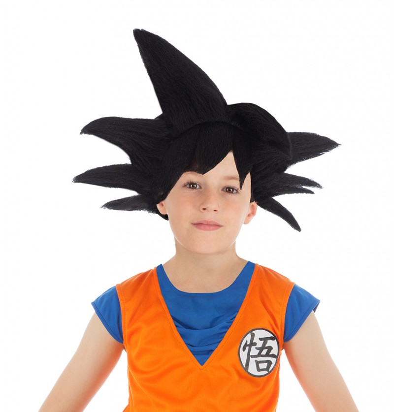 Dragon Ball Z Goku Børneparyk | Dragon Ball Z Paryk - Hovedtilbehør - Temashop