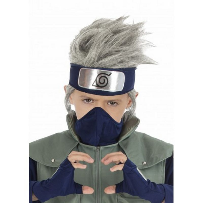Naruto Shippuden Kakashi Hatake Børneparyk | Naruto Paryk - Hovedtilbehør - Temashop