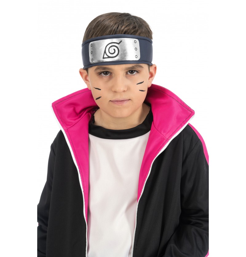 Boruto Uzumaki Børnekostume Sort/Pink - TV-serier / Film kostume til børn i størrelserne 128-152 | Naruto udklædning til børn - Temashop