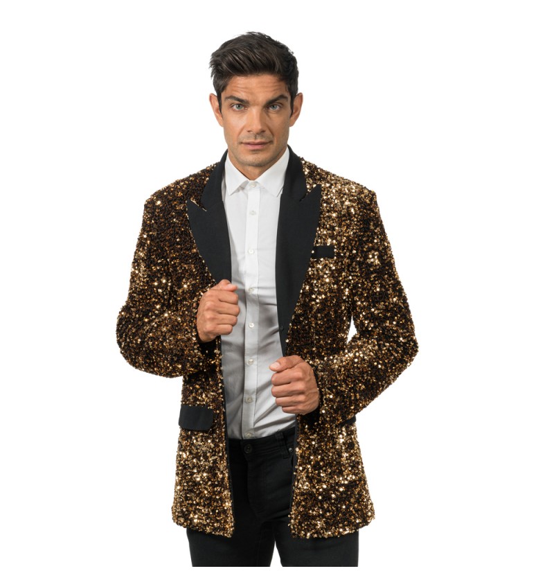 Glimmer Smokingjakke Bronze - Historisk kostume til voksne i størrelserne M-XL | Gentleman kostume til mænd - Temashop