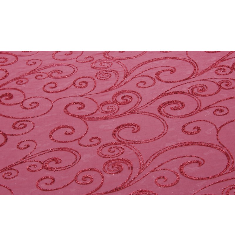 Organza Bordløber Rød