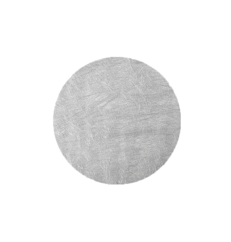 Struktur Dækkeservietter Rund Sølv