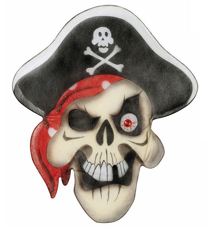 Chiffon pirat skelethoved