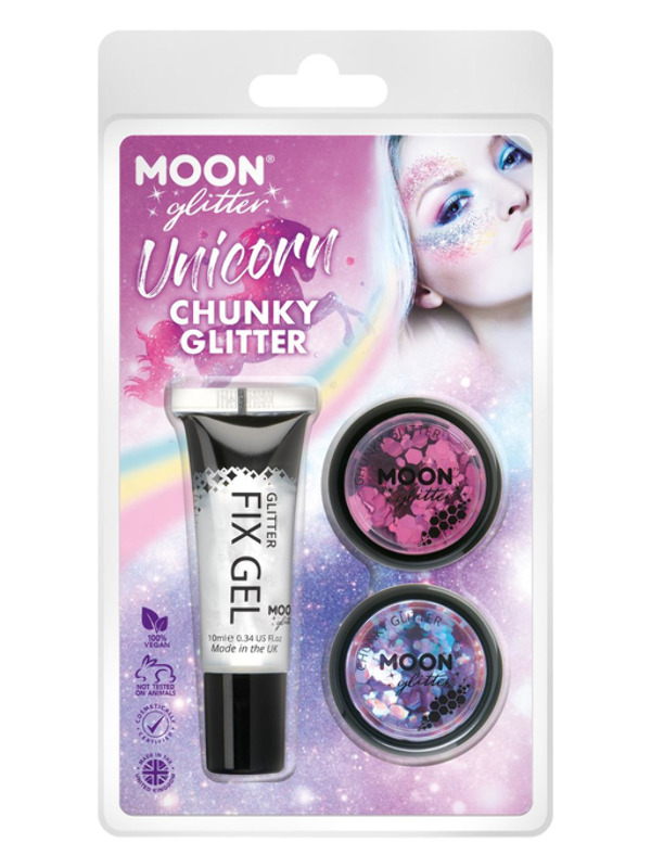 Chunky Glitter Unicorn Sminkesæt
