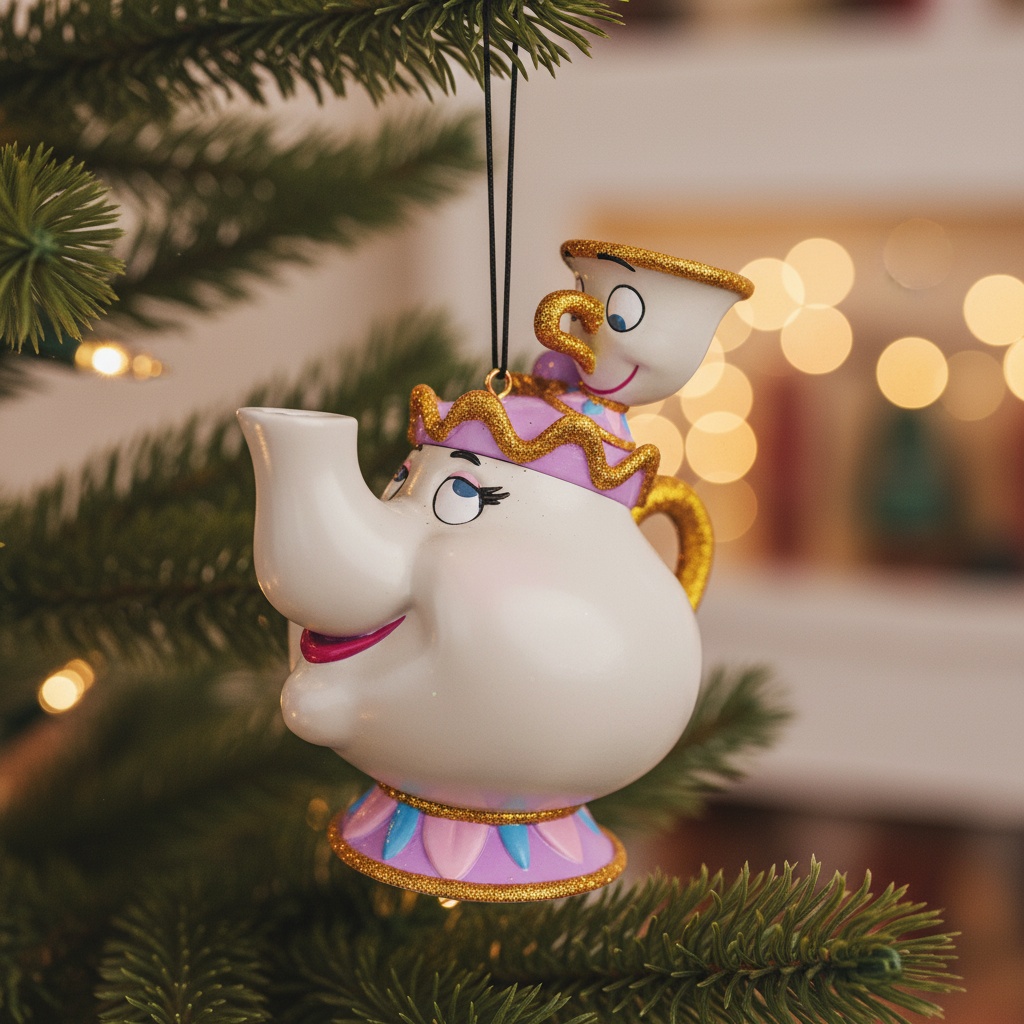 Skønheden Og Udyret® Mrs. Potts & Chip Juletræspynt