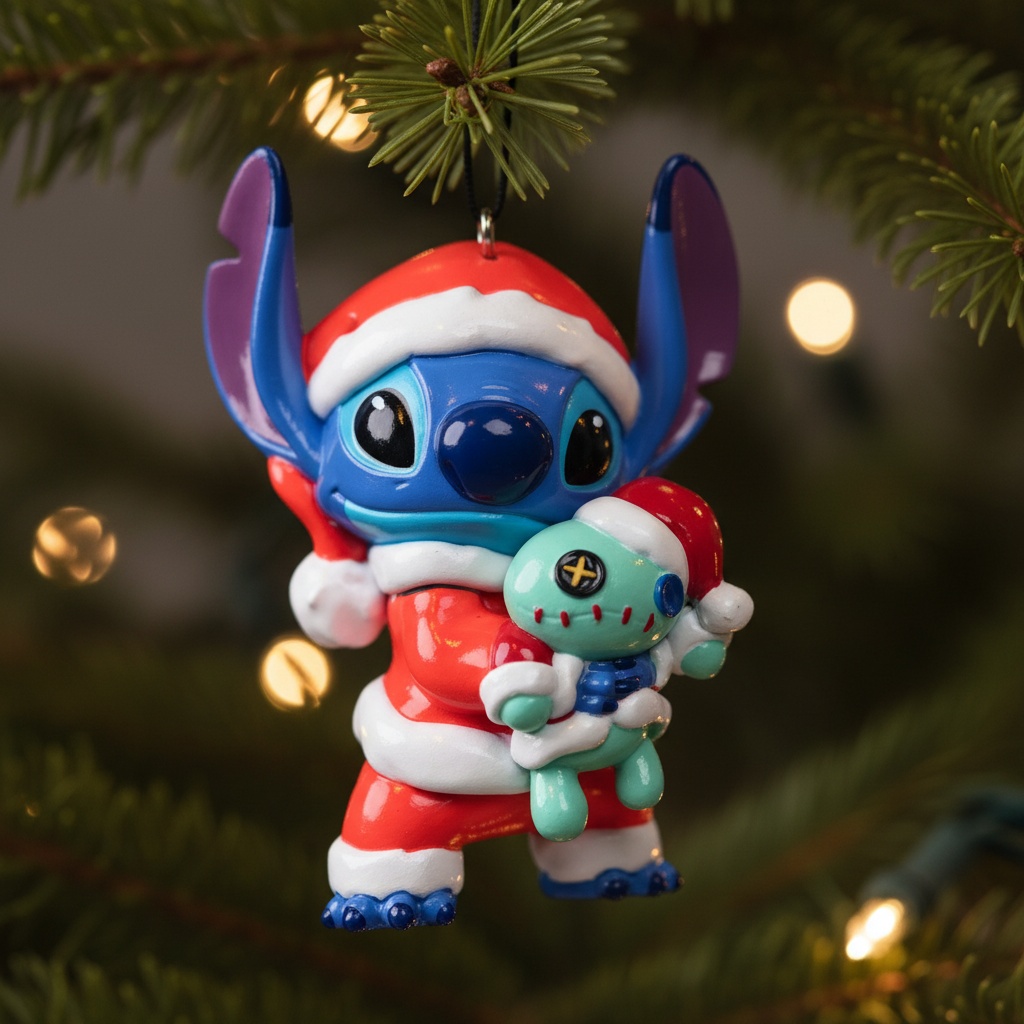 Lilo & Stitch® Stitch Julemand Juletræspynt