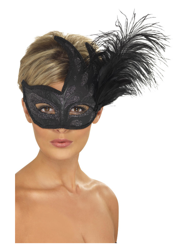 Colombina øjenmaske | Masquerade Maske - Hovedtilbehør - Temashop
