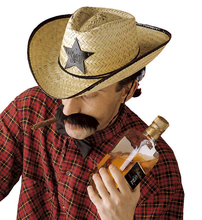 Cowboy stråhat | Det vilde vesten Hat / Hue / Hjelm - Hovedtilbehør - Temashop