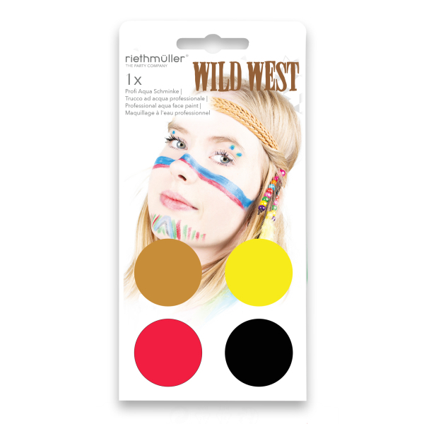 Cowboy Vandsminke Sæt | Det vilde vesten Sminke / Makeup - Makeup & Negle - Temashop
