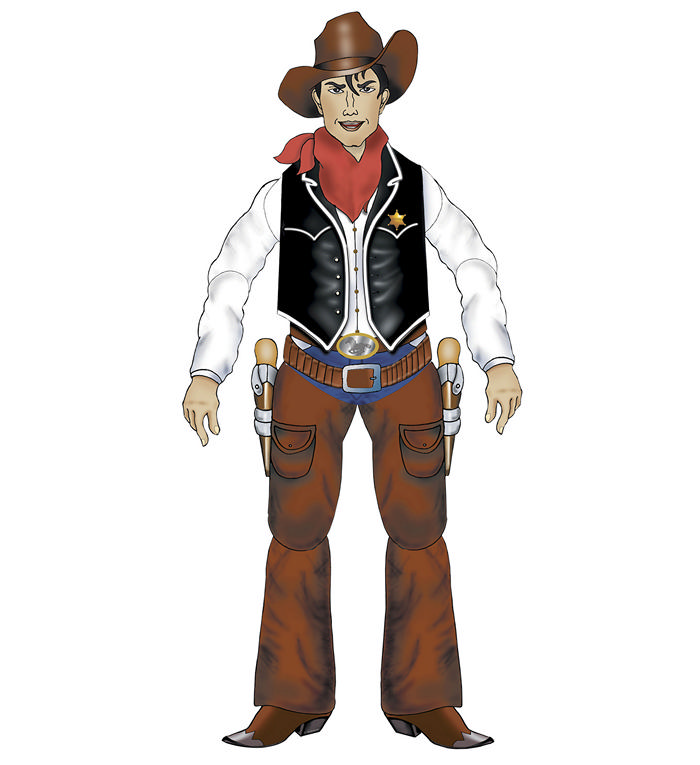 Cowboyfigur - 1 stk (140 cm) | Det vilde vesten Cutouts - Temashop