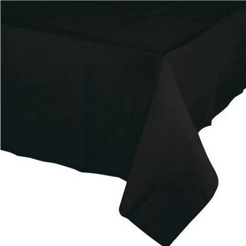 Papirsdug Sort - 1 stk (137 x 274 cm) | Sort tema Duge - Temashop