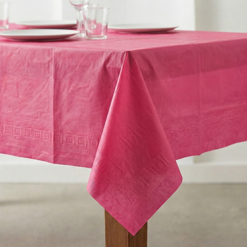 Papirsdug Pink - 1 stk (137 x 274 cm) | Pink tema Duge - Temashop