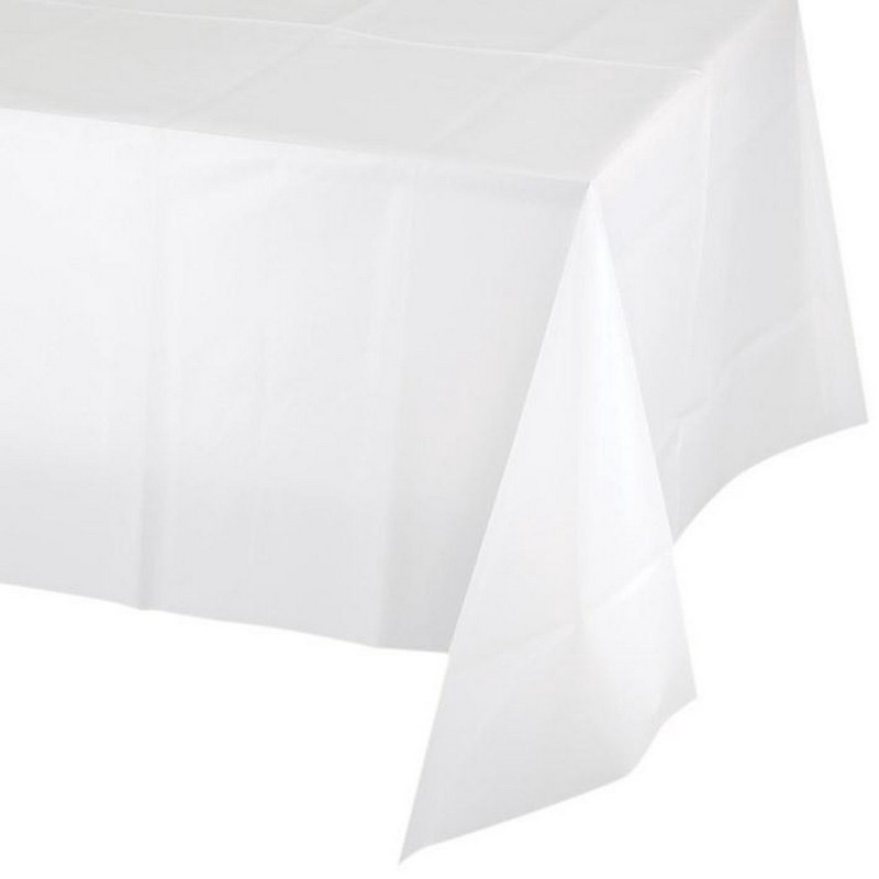 Papirsdug Hvid - 1 stk (137 x 274 cm) | Hvidt tema Duge - Temashop