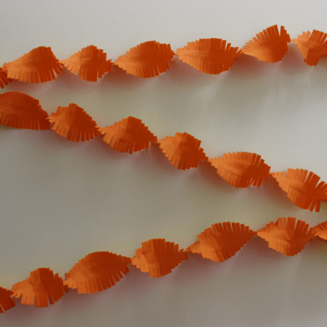 Crepepapir Guirlande Orange