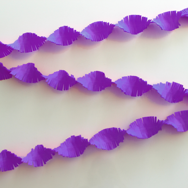 Crepepapir Guirlande Violet