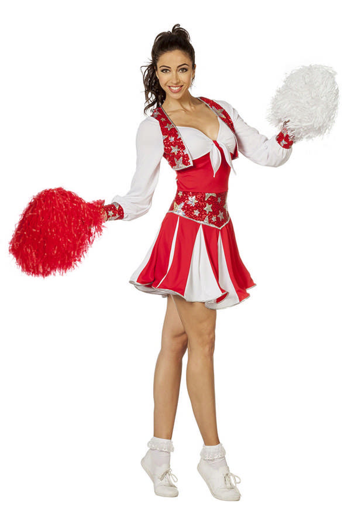 mumlende Overbevisende erklære Køb Rød Cheerleader Deluxe Kjole til kun 349 kr | Temashop.dk