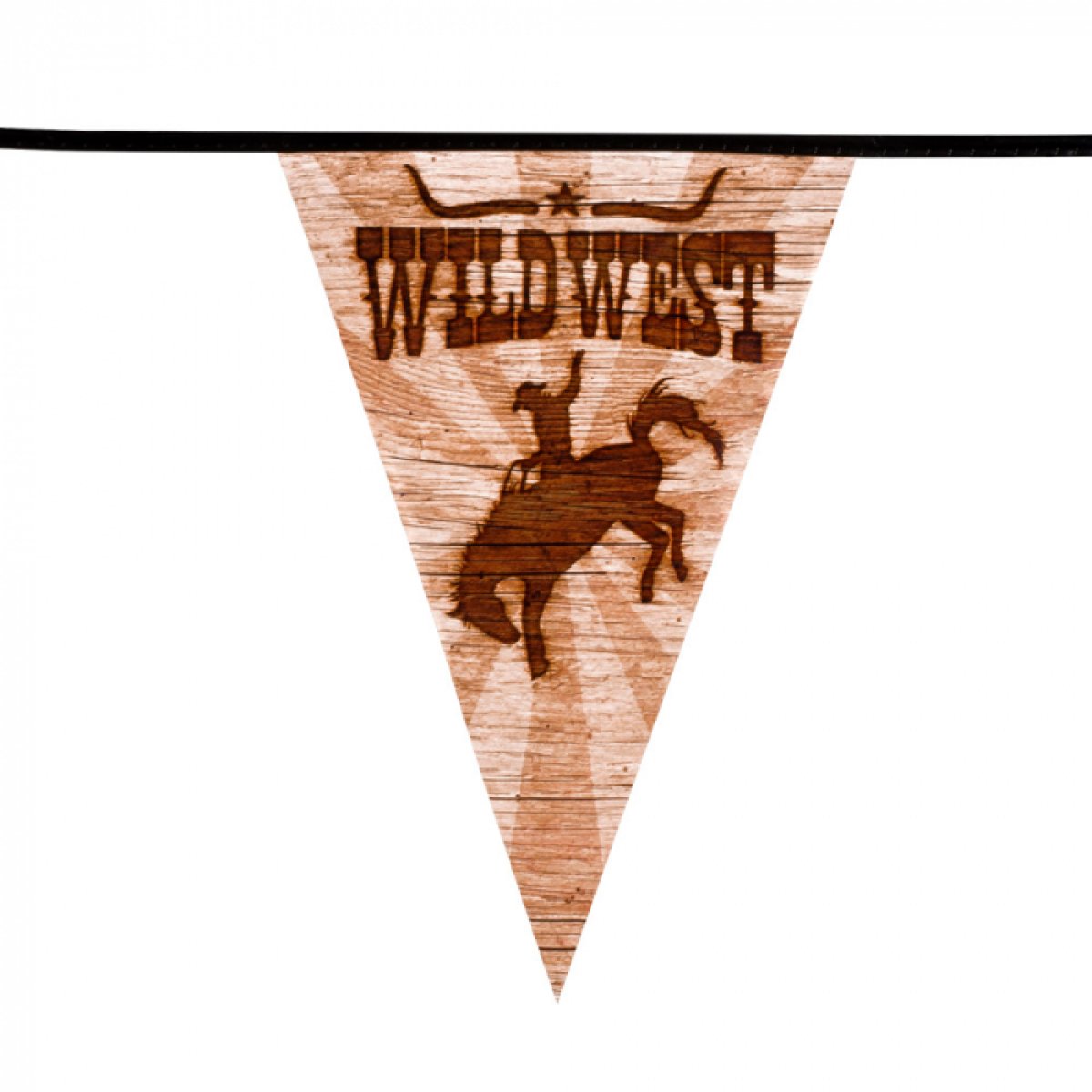 Wild West Banner 'Way Out West' – 20 Cm, Perfekt Für Cowboy-Party-Dekoration