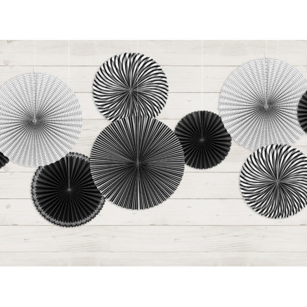 Mønstrede Rosetter Sort/Hvid til 49 kr. på Temashop.dk