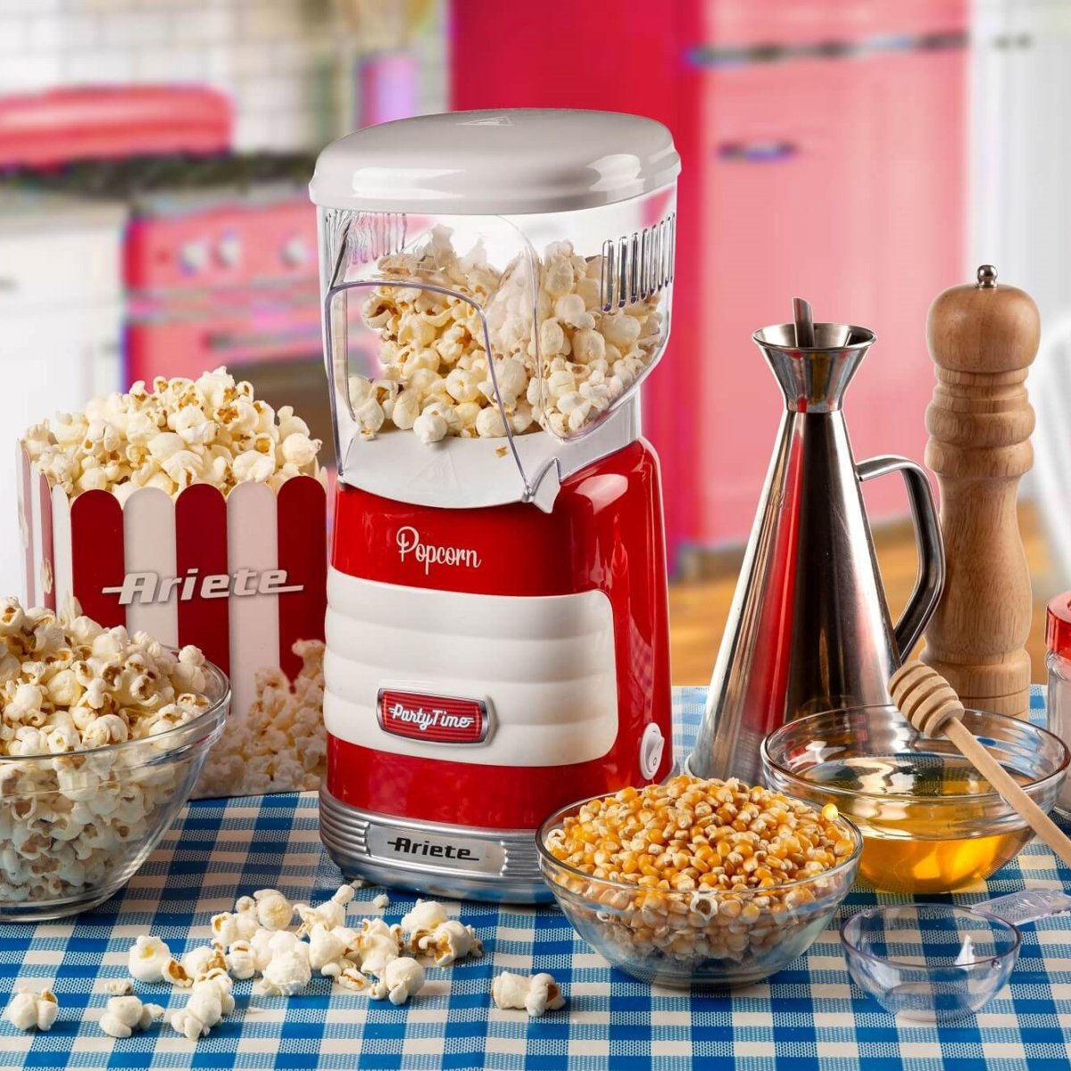 Køb Ariete® Vintage Popcornmaskine Rød til kun 299 kr Lynhurtig 24t levering | Temashop.dk