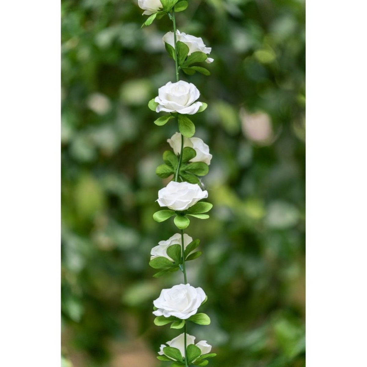 Kunstig Små Roser Guirlande Hvid til 99 kr. på Temashop.dk