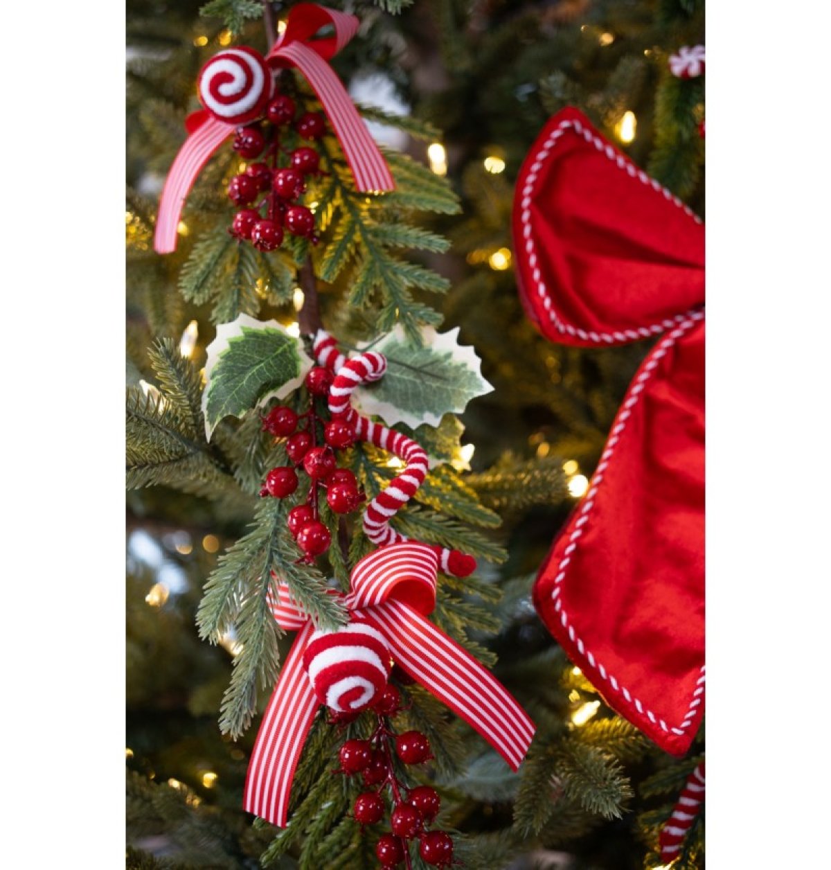 Julegren Med Slikstokke Rød til 99 kr. på Temashop.dk