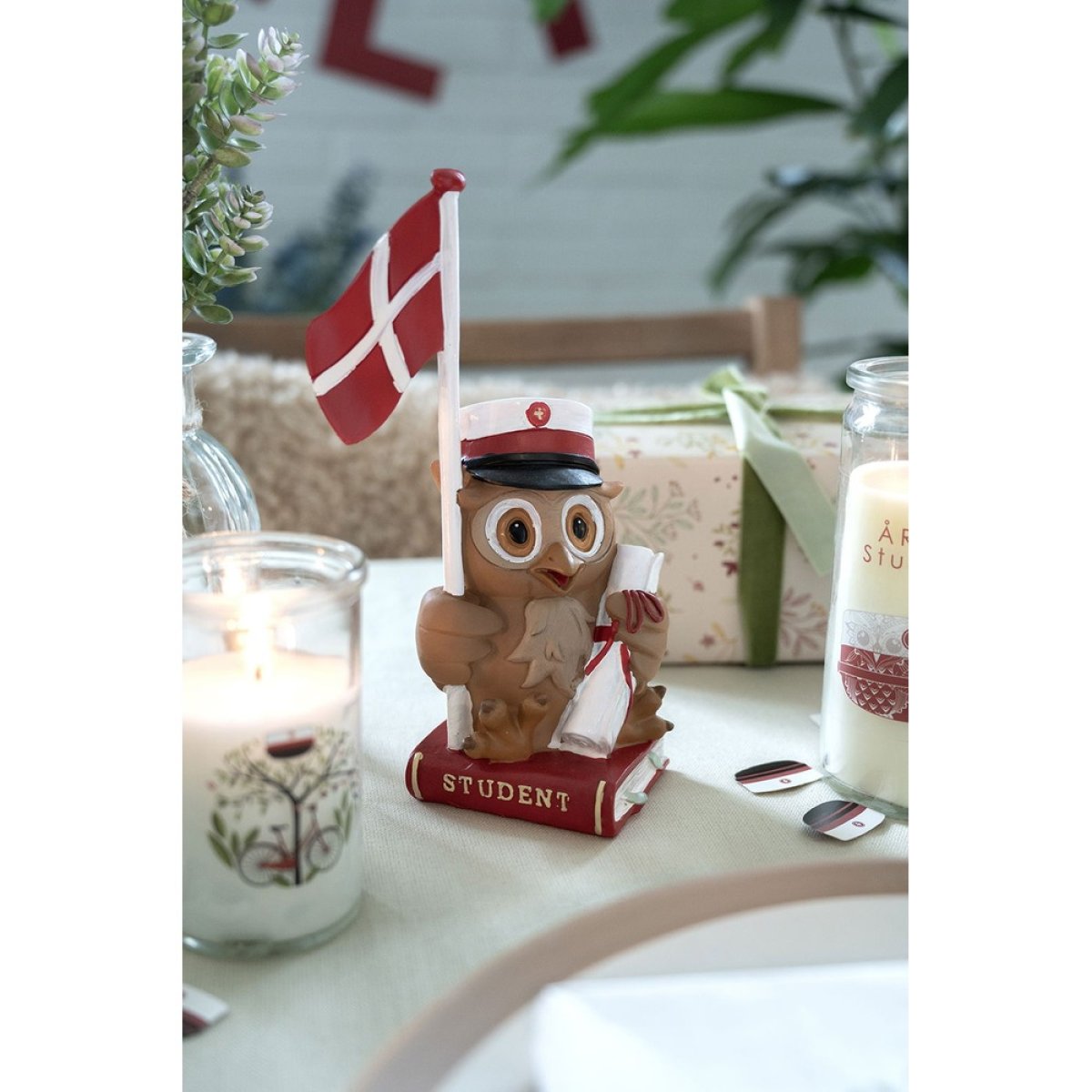 Student Ugle Rød til 169 kr. på Temashop.dk