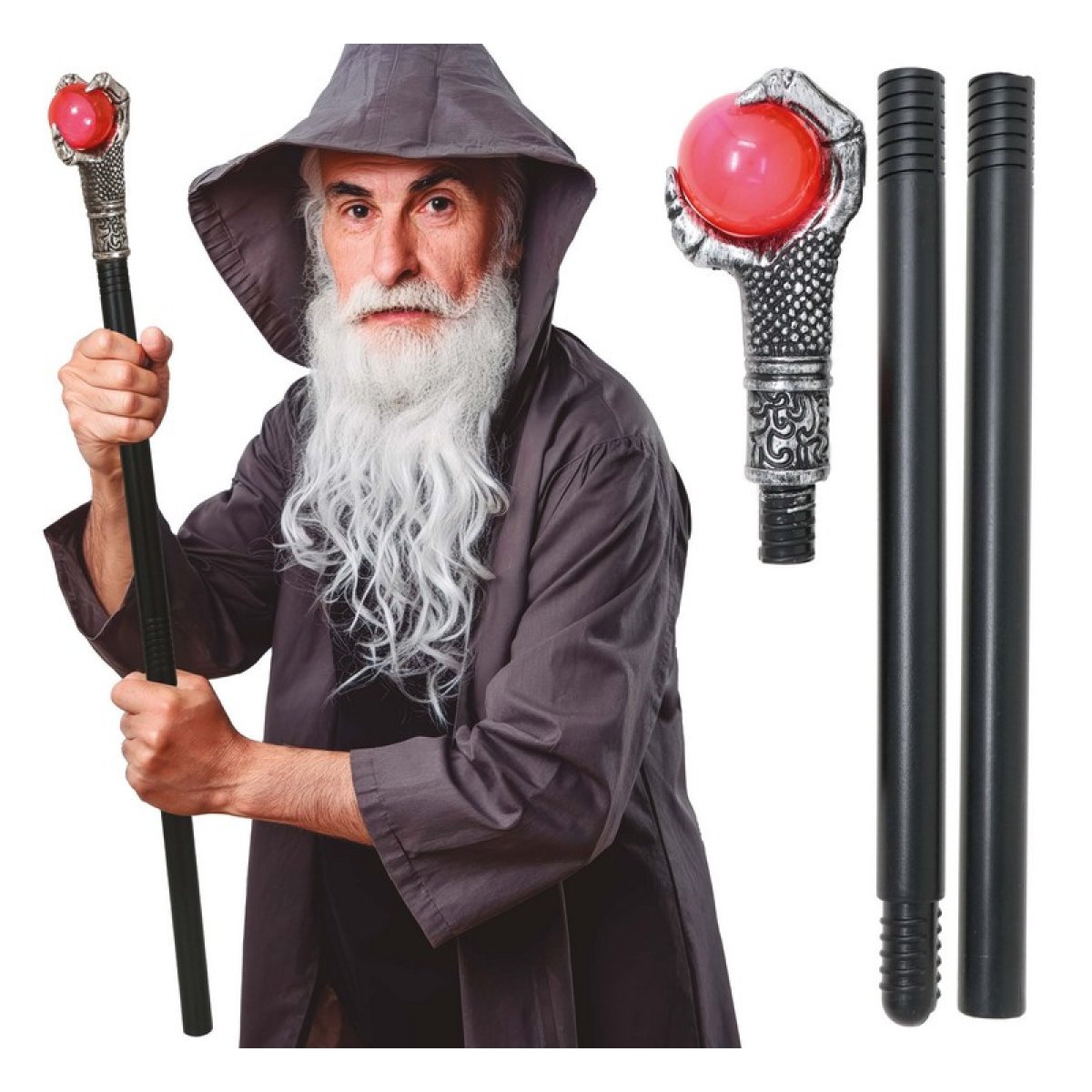 Rød Kugle Troldmandsstav til 79 kr. på Temashop.dk