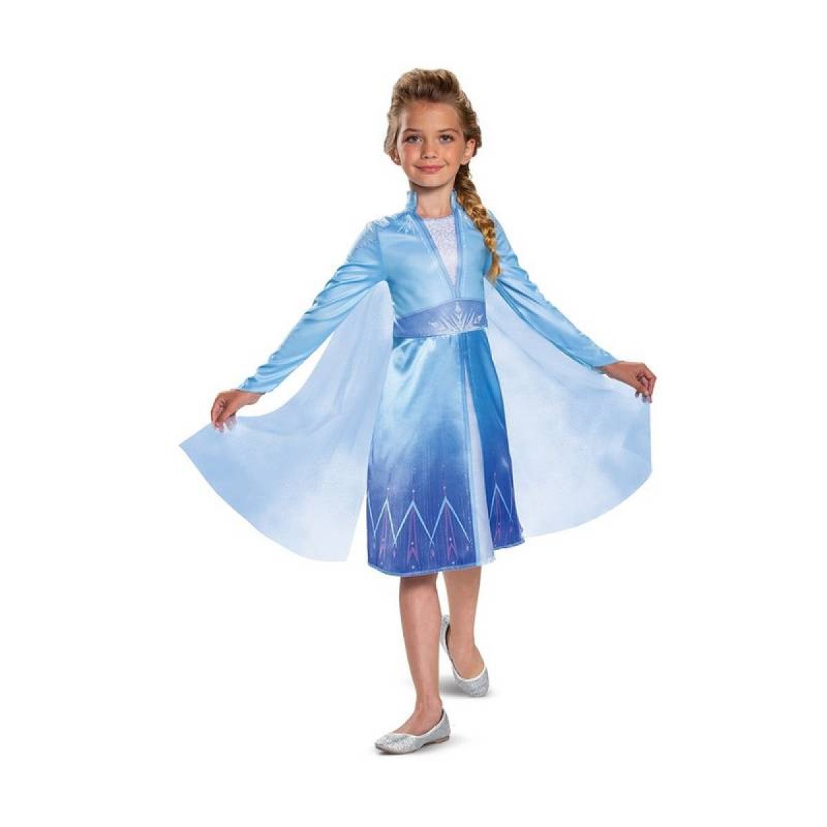 Frost 2 Elsa børnekostume med kjole og kappe