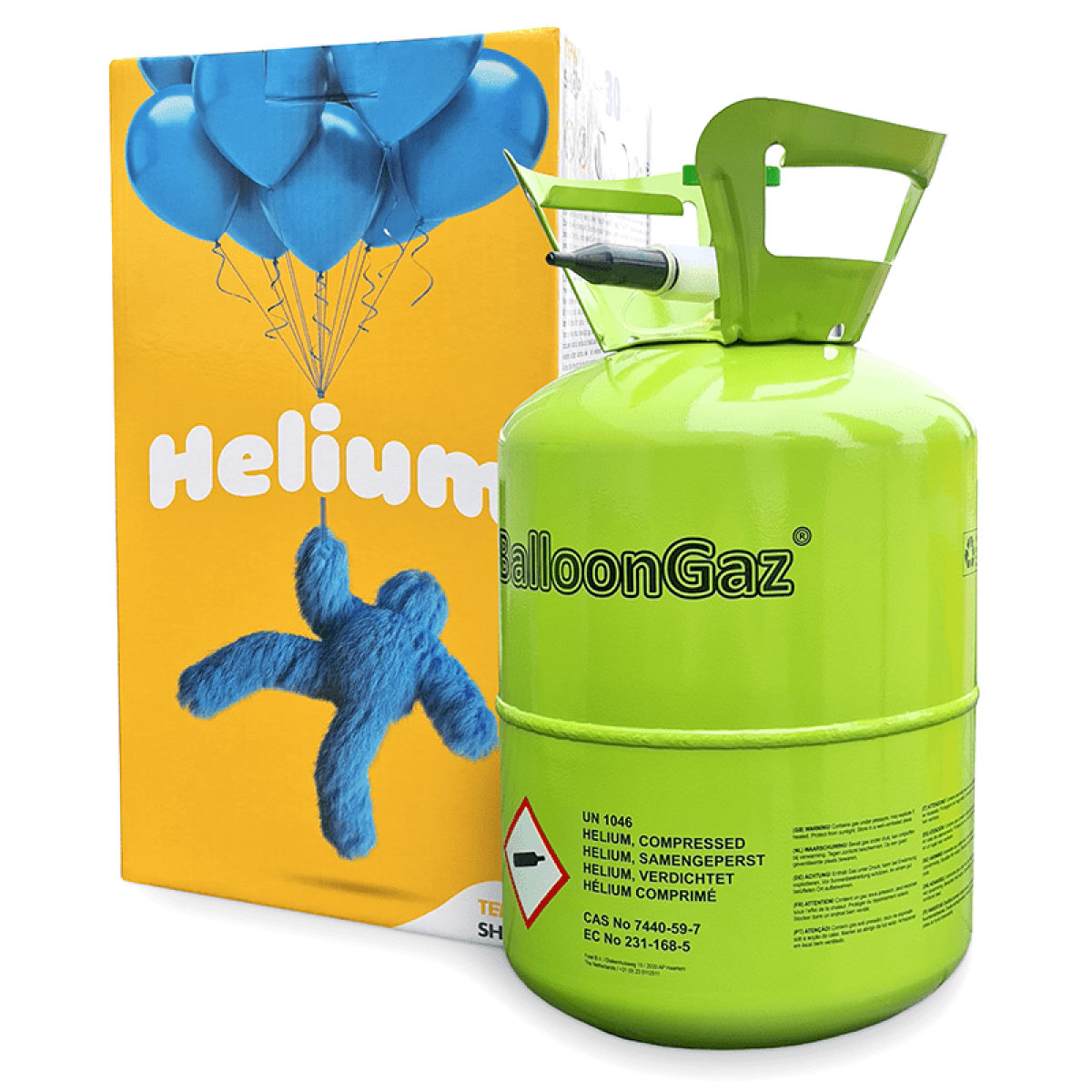 hjørne nitrogen sejr Køb Helium Ballongas til kun 279 kr | Lynhurtig 24t levering | Temashop.dk