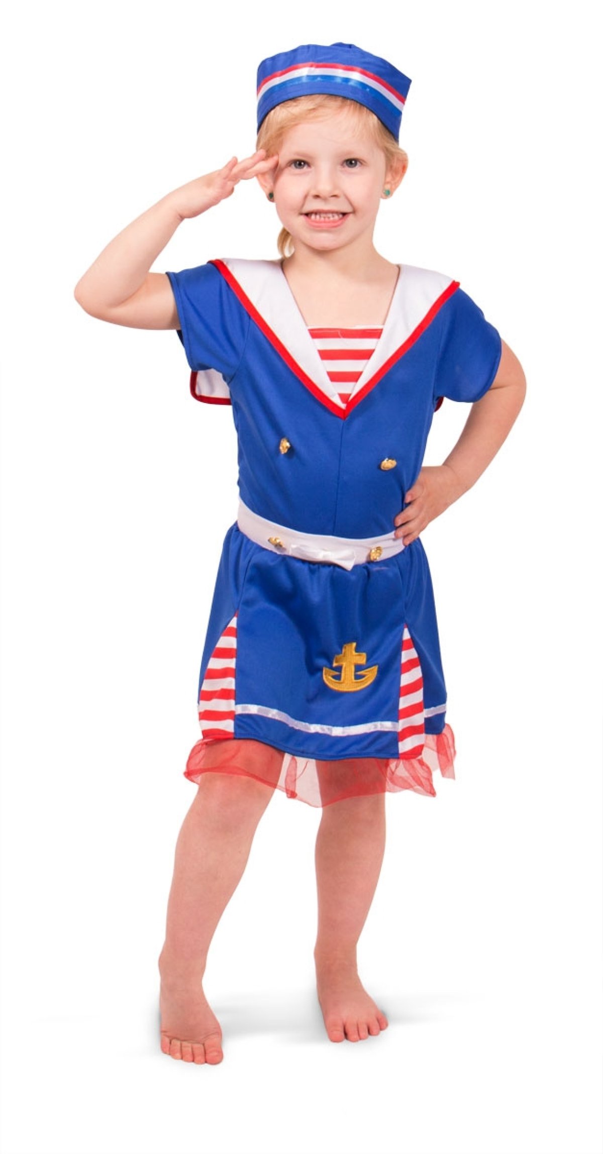 Køb Matros Pige Børnekostume til 149 kr | Temashop.dk