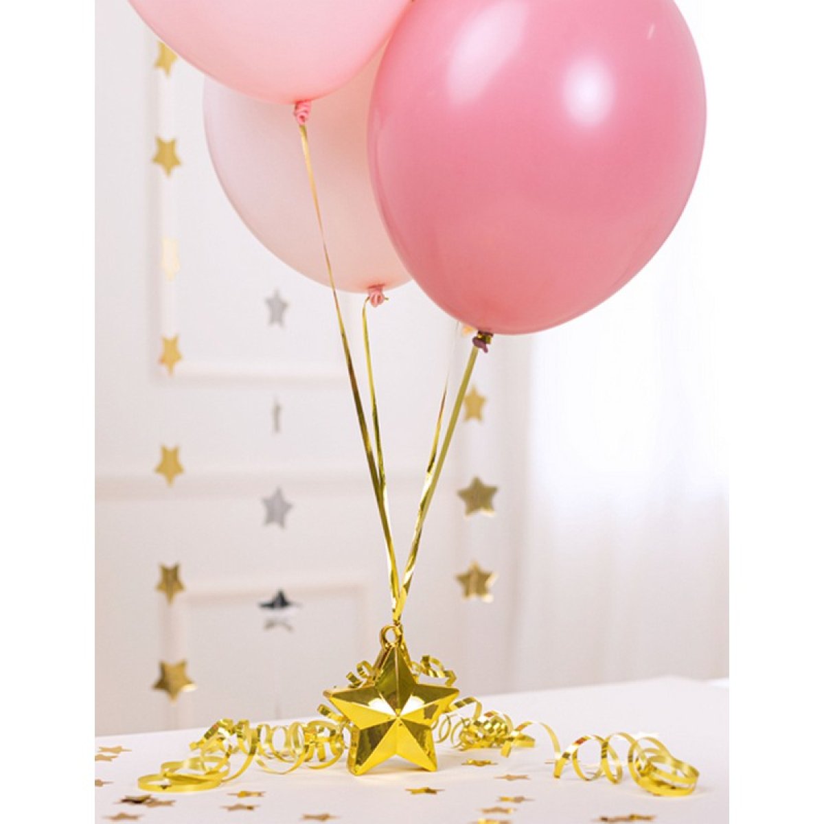 Happy New Year Stjärna Guld Ballong 46cm main image 1
