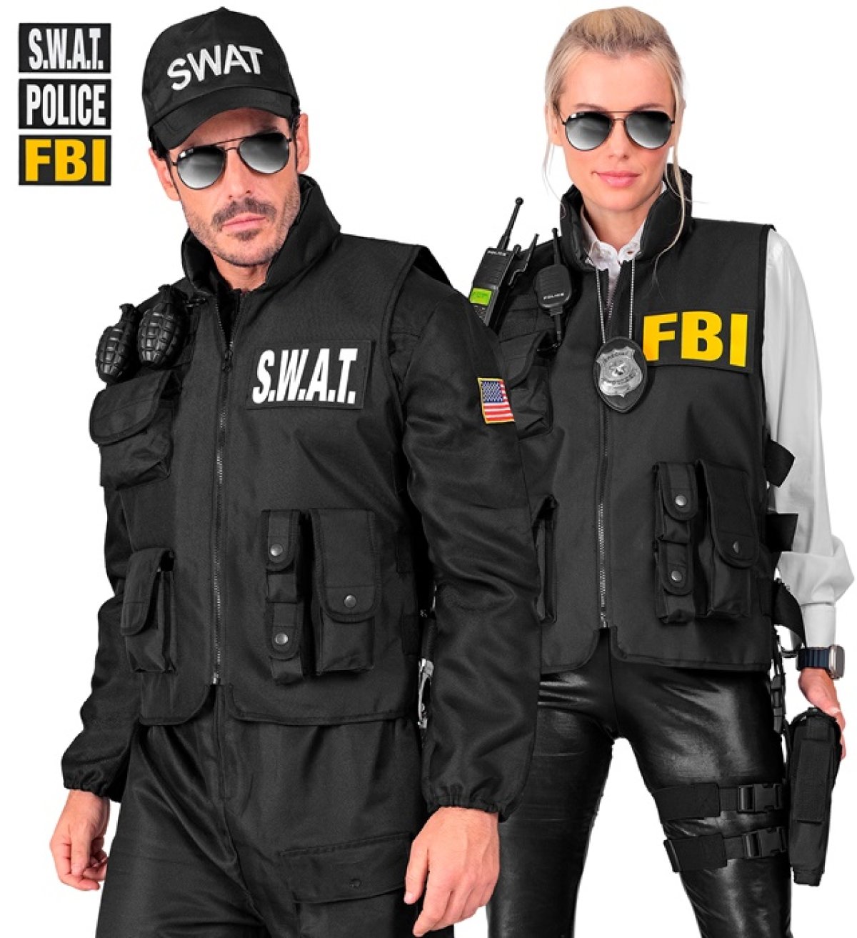 Swat Sort SWAT Taktisk Vest Sort til 299 kr. på Temashop.dk