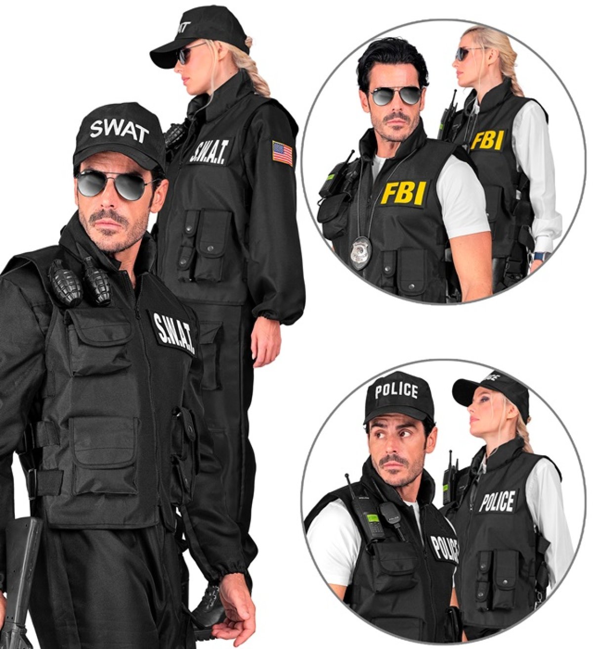 Swat Sort SWAT Taktisk Vest Sort til 299 kr. på Temashop.dk