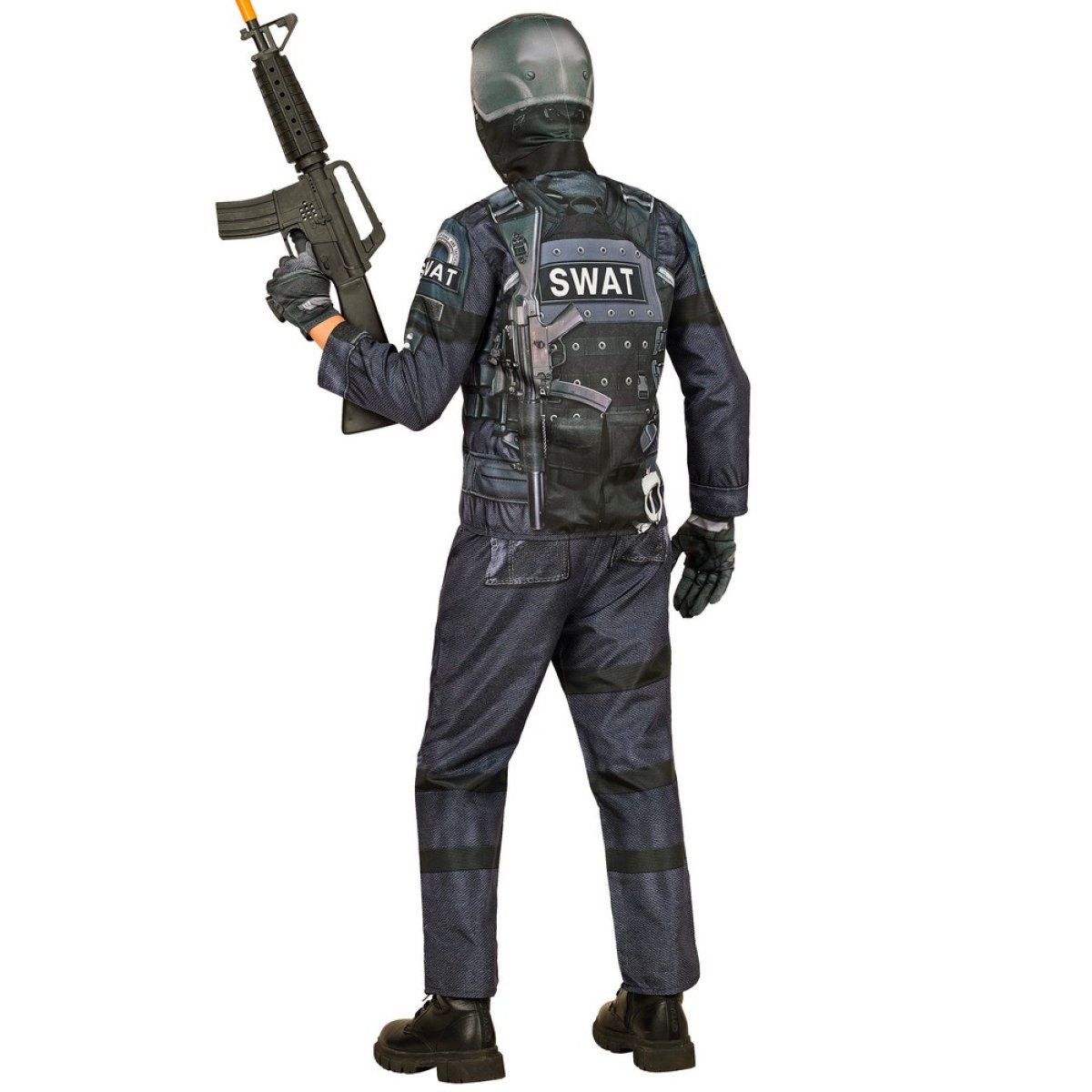 Swat Sort SWAT Børnekostume Sort/Blå til 209 kr. på Temashop.dk