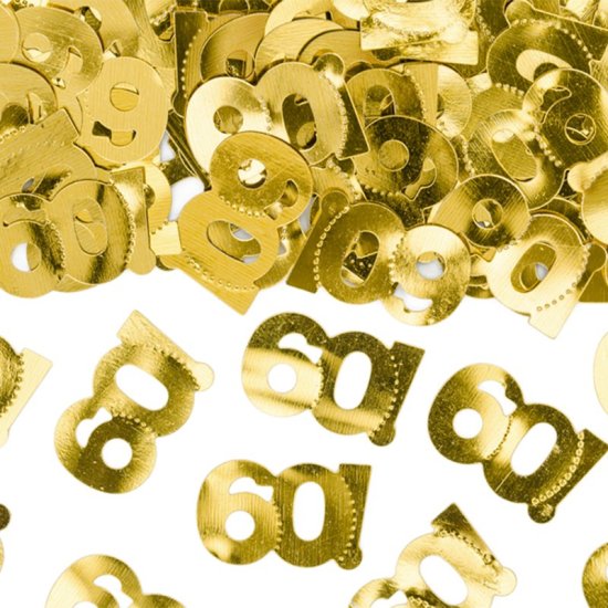 födelsedagsljus guld 60 år 7,5cm