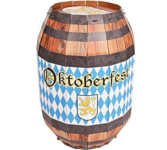 Oktoberfest 3D Tønde Dekoration