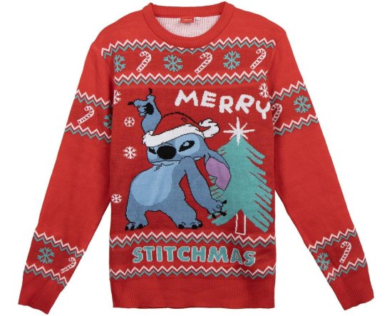 Lilo & Stitch® Julesweater Rød