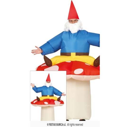 Oppusteligt Svampekostume Med Nisse