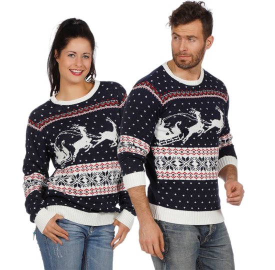 Julemandens Kane Julesweater Blå