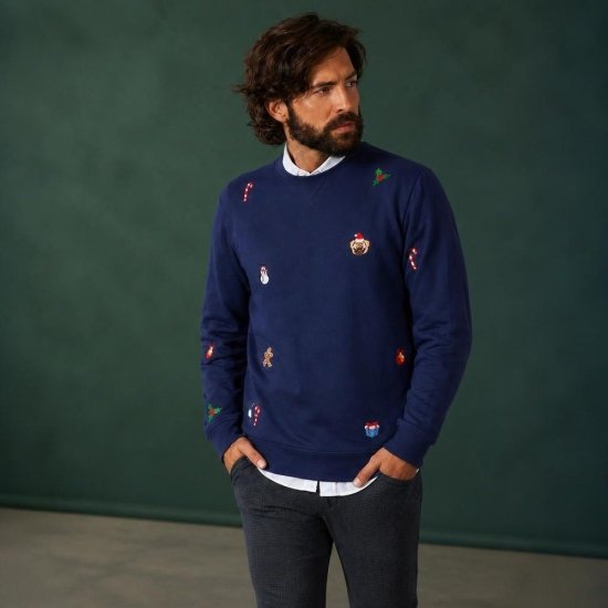 Opposuits® X-Mas Icons Julesweater Marineblå