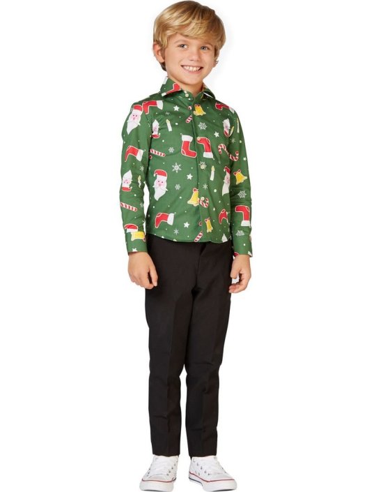 OppoSuits® Santaboss Skjorte Til Børn